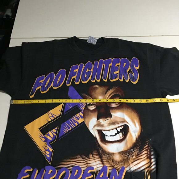 Foo Fighters European Tour All Over Print AOP T-Shirt XL Faded Black - Picture 5 of 6
